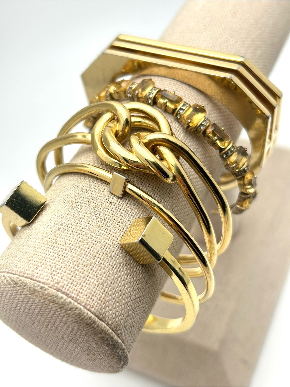 J. Crew Lot of 5 Gold Cuff Bracelets